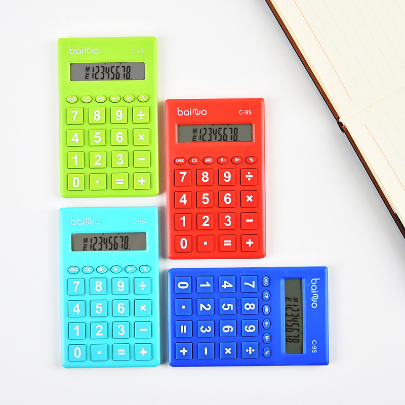 C-9S portable and cute calculator, student arithmetic calculator, office computer in stock for wholesale details Picture