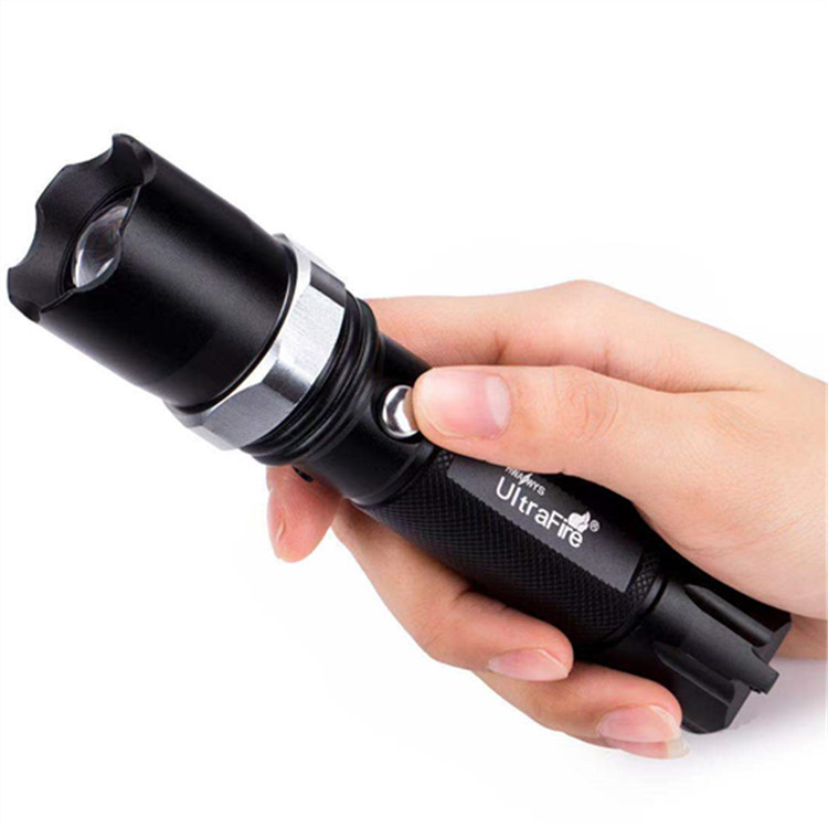 Cross-border led cycling dimming outdoor lighting charging set, aluminum alloy manufacturer wholesale zoom high-intensity flashlight Application Scenario