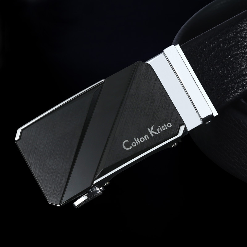 Manufacturers Direct Sales Of High-Grade Men's Leather Belt Business Fashion Cowhide Gift Box Set Belt Wholesale details Picture