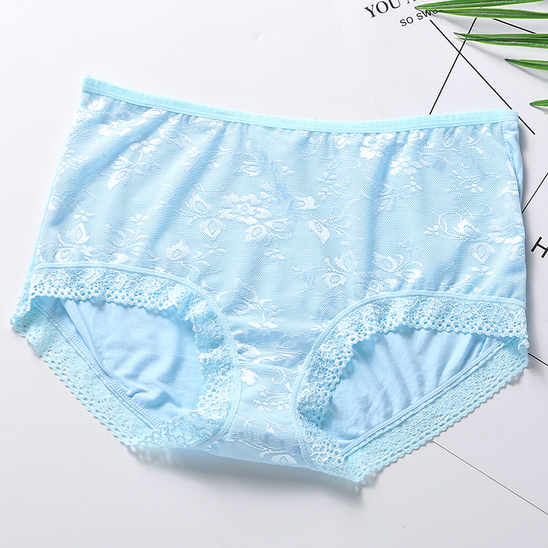 Small Day 8807 Large Size Lace Edge High Waist Comfortable Fat Mm Middle-Aged Women Underwear Specification drawing