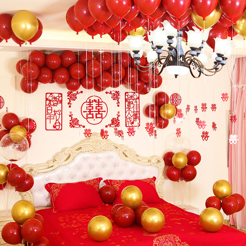 Creative balloon decoration for the wedding room, balloon chain connection string, double-hole transparent irregular balloon chain arch accessories Item Picture