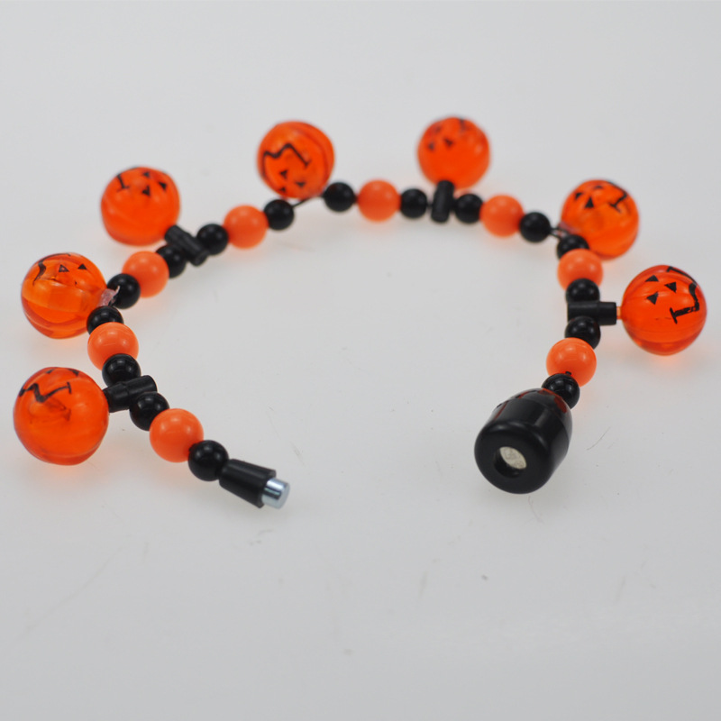 Cool Lester Cross-Border Hot Halloween Party Led Light Jack-O '-Lantern String Light Bracelet details Picture