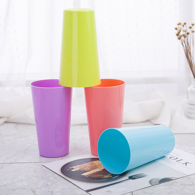 Colorful cup dance, beer drinking cup, gift creative advertisement, water cup, solid-color plastic cup as LOGO details Picture