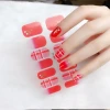 Zhengxiang's new Douyin 14-finger 3D diamond nail sticker is a cute and fresh Korean-style nail sticker with a transparent gradient details Picture