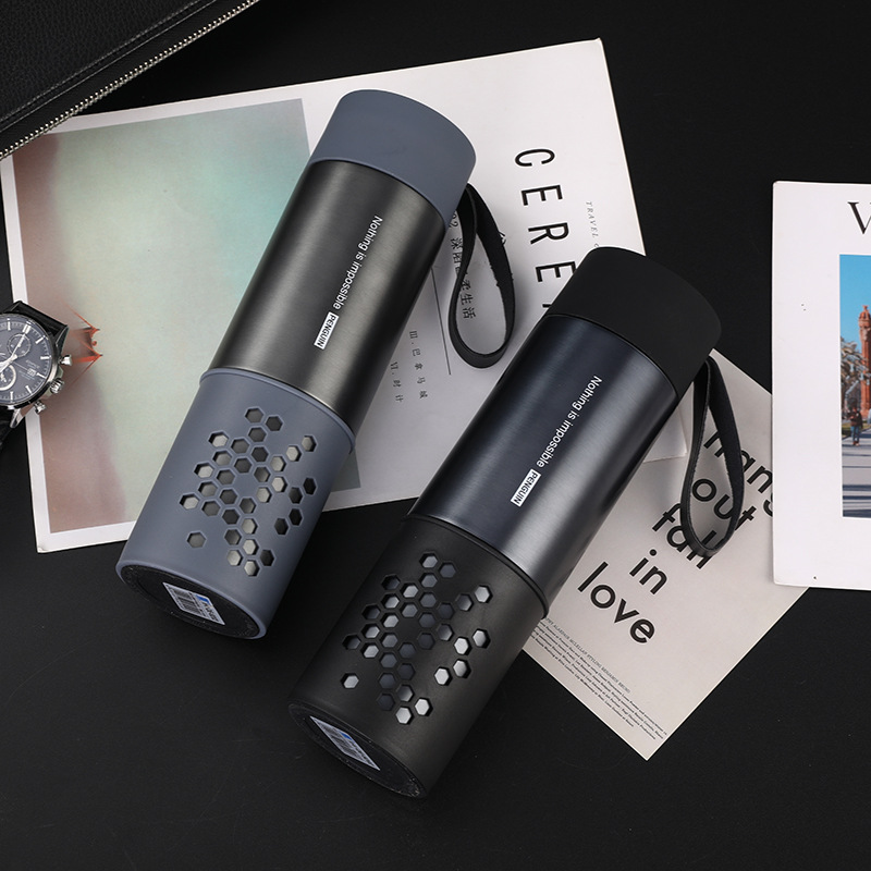304 Stainless Steel Portable Car Sling Large Capacity Thermos Cup Business Outdoor Men And Women Straight Sports Kettle Specification drawing