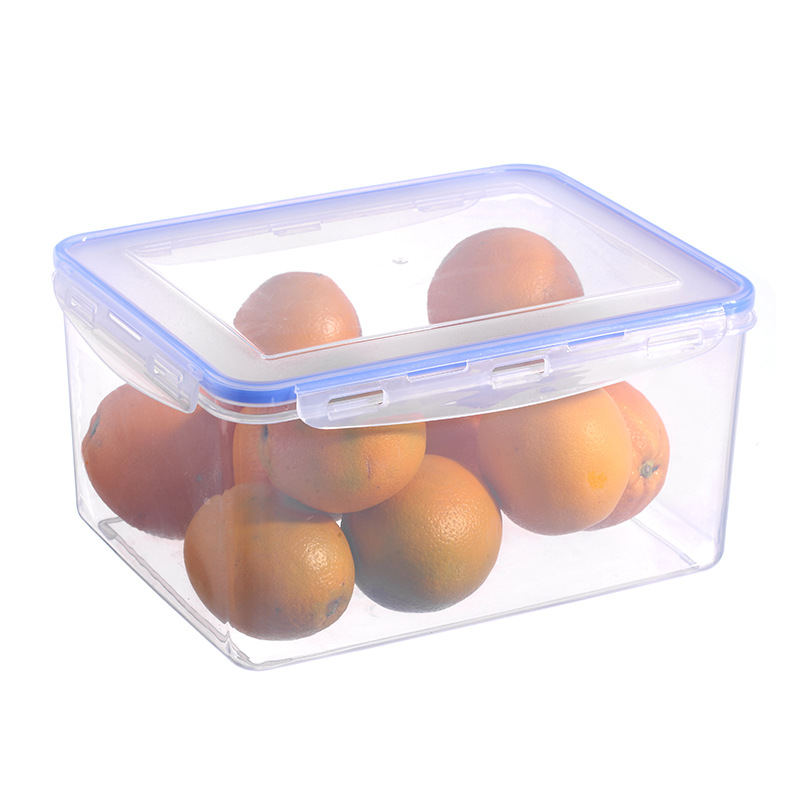 塑料冰箱透明密封保鲜盒可叠加水果蔬菜杂粮收纳盒便捷厨房冷冻盒详情图5