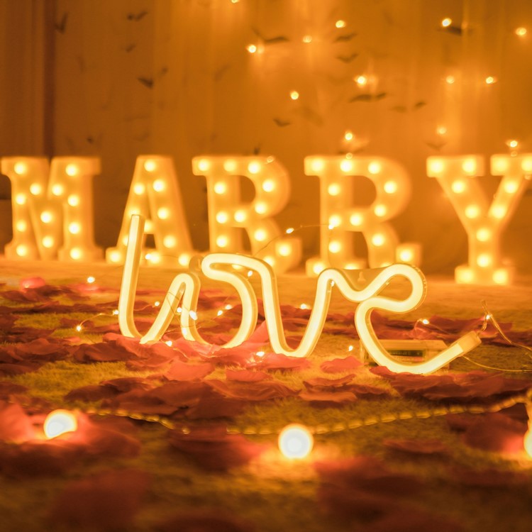 连体LOVE/浪漫氛围灯/造型灯产品图