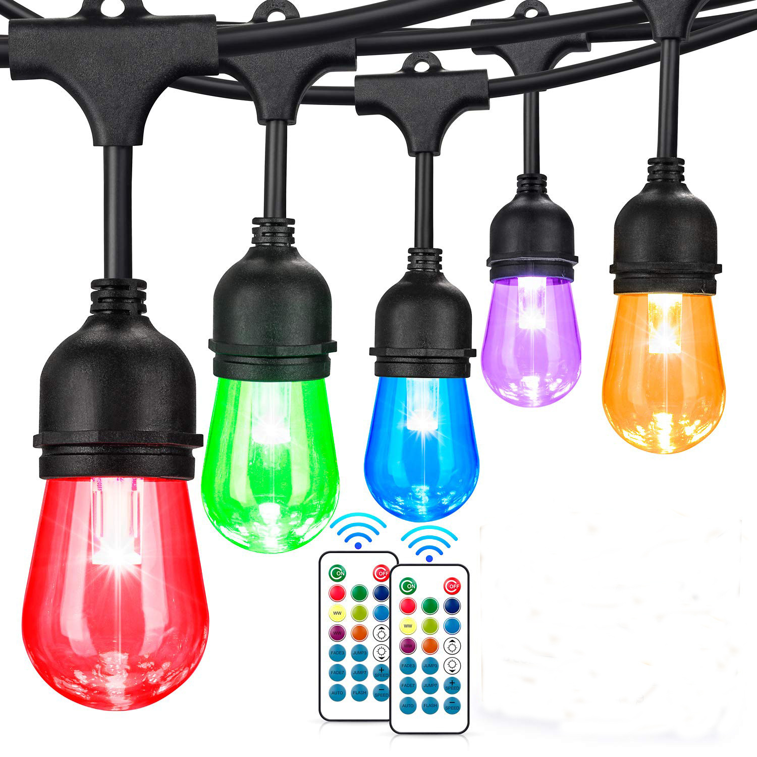 والمصابيح RGB للتحكم عن بعد، LED، وهو جهاز للتحكم عن بعد من طراز RGB في الهواء الطلق، مزود بساحة مصابيح التحكم عن بعد بثمانية ألوان