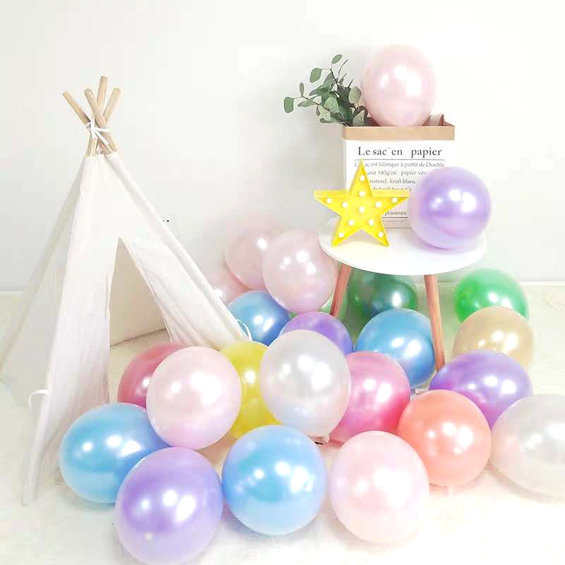 Color macaron globos de látex globos de fiesta globos de cumpleaños decoración de fiesta decoración de boda globos de caramelo Specification image