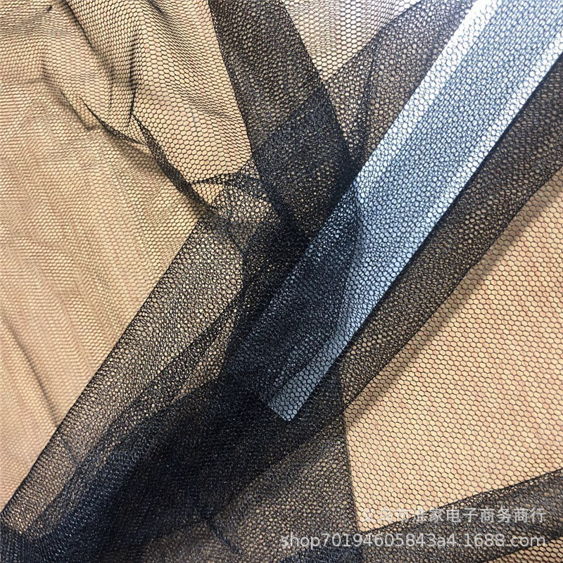 30A full polyester gauze skirt hexagonal mesh fabric, 40D mosquito net fabric, soft mesh fabric, polyester baby stroller mask special stock base fabric Application Scenario
