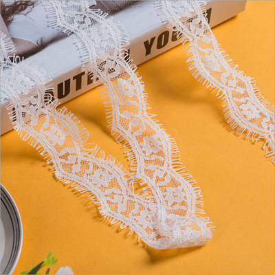 Factory direct supply of 4cm*300cm eyelash lace hemline lace DIY clothing accessories Item Picture
