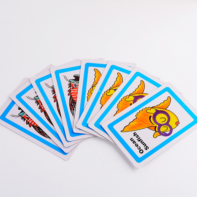 海洋动物纸质/幼儿益智卡片/启蒙早教卡牌产品图