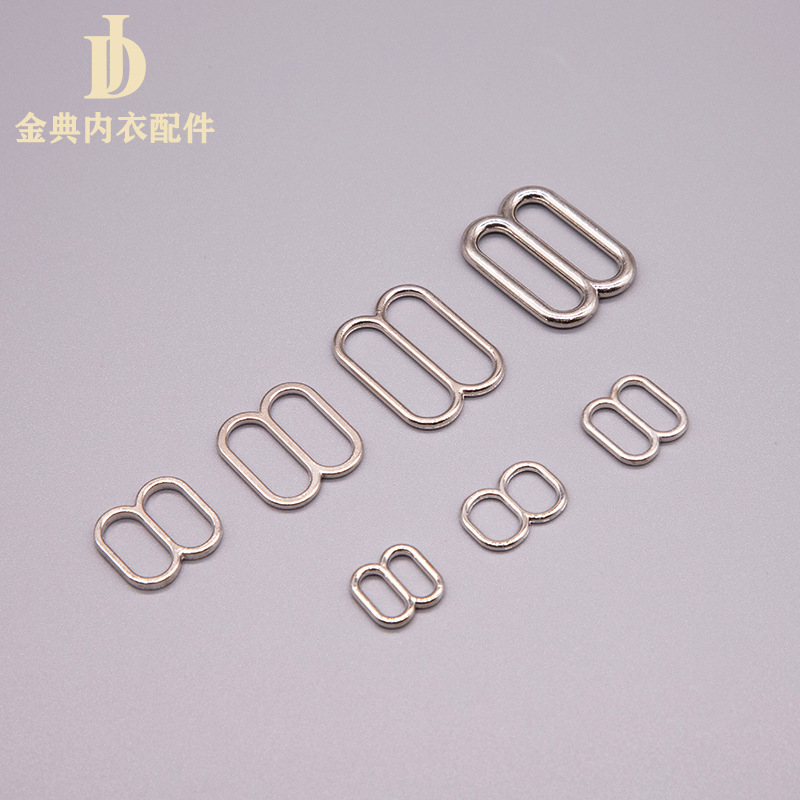 Golden Classic thickened metal underwear adjustable alloy buckle bra shoulder strap button 089 character buckle alloy underwear accessory Specification image