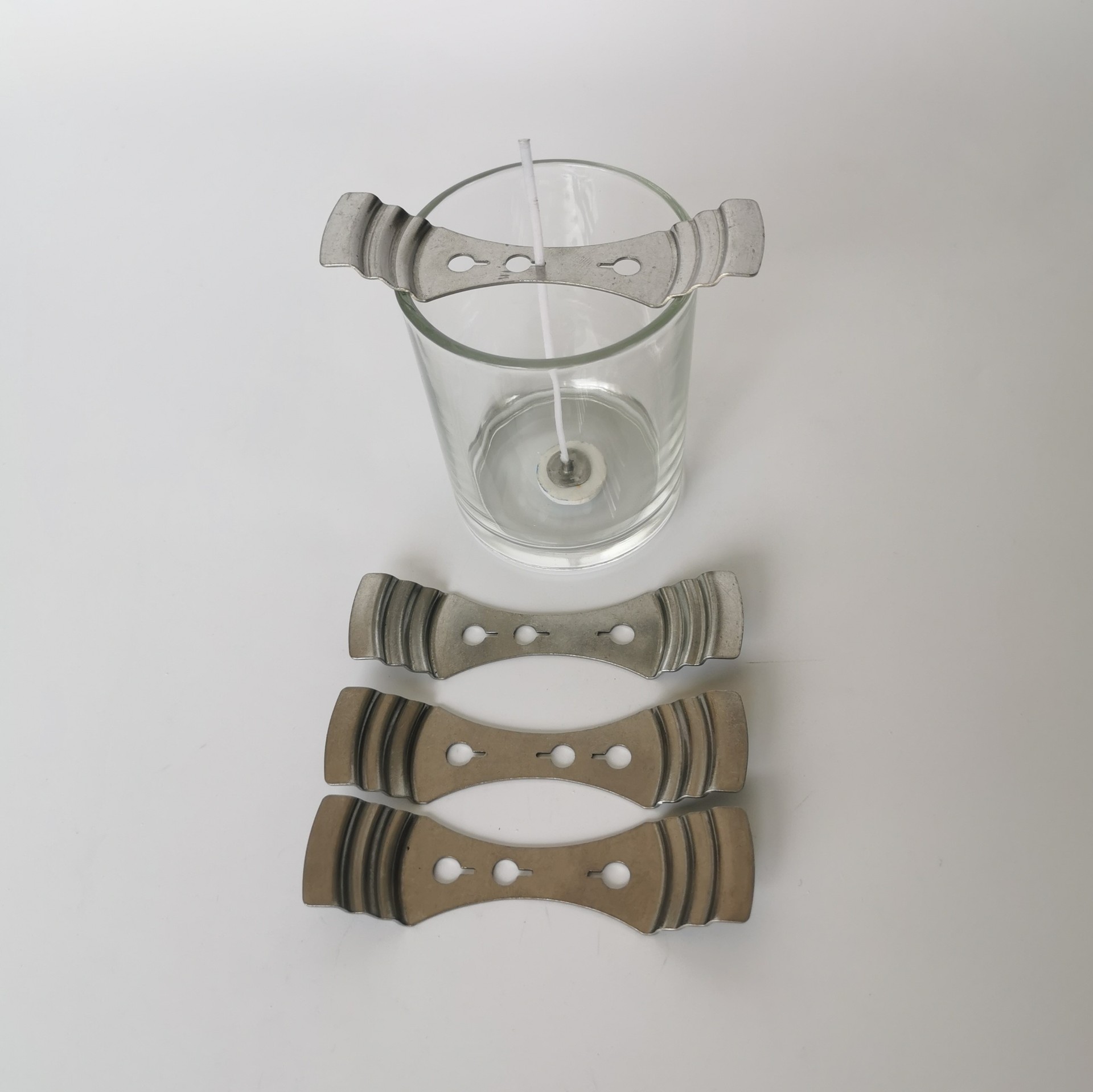 diy candle-making tools, three-hole wick holder, aromatherapy candle wick fixing bracket, wick fixing details Picture
