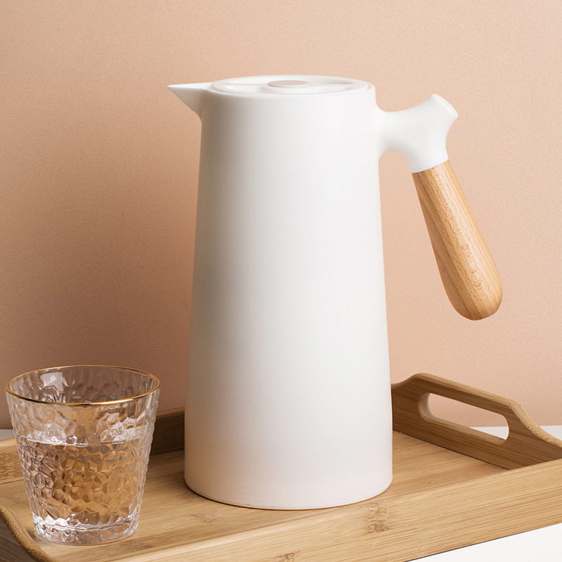 Nordic Thermos Kettle Household Thermos Kettle Glass Inner Flask Thermos Flask Thermos Kettle Coffee Pot 1L Printing details Picture
