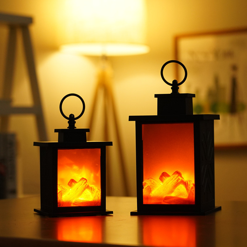 LED创意家居壁炉灯 火焰灯造型灯北欧风格装饰灯圣诞节工艺品摆件详情图3