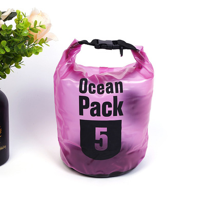 Factory direct supply PVC waterproof bucket bags, outdoor drift waterproof bags, swimming beach single-shoulder backpacks, water play waterproof bags details Picture