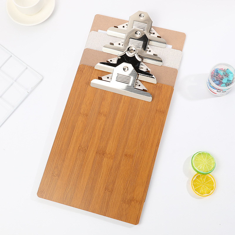 Ewu Shan Plate Clamp A4-32K Writing Pad Thickened Wooden Exam With Menu Clamp Hook Clamp Office Application Scenario