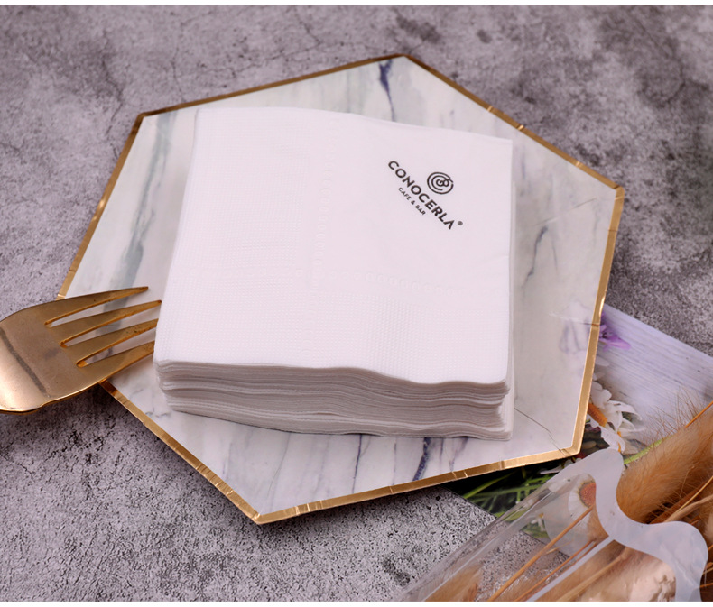Advertising tissues in bulk, full boxes, can be printed with logos. Customized napkins for restaurants, hotels, milk tea takeout, square towels made pic 19
