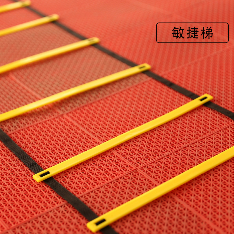 Football training, agility ladder, soft ladder, rope ladder, agility ladder, physical training, basketball training equipment with connecting buckles Item Picture