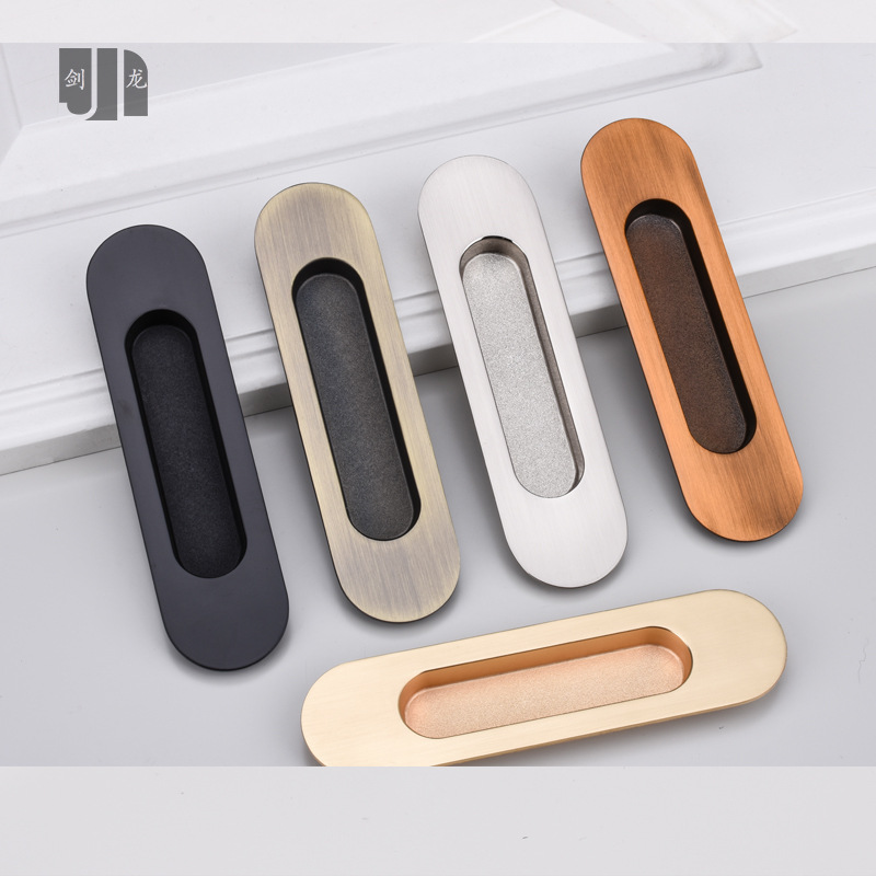 Recessed built-in counter handle hidden door sliding door Wooden door sliding door handle hidden invisible 6550