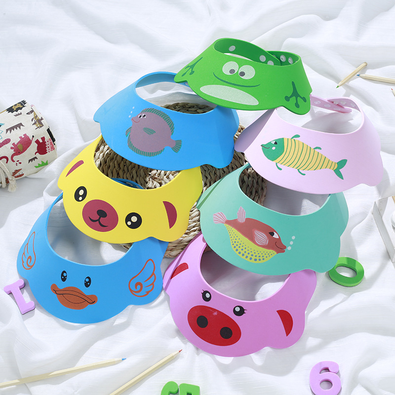 Hair wash hat New Bream baby wash hat with ear protection Children's shower cap Adjustable baby wash cap Waterproof cap Item Picture