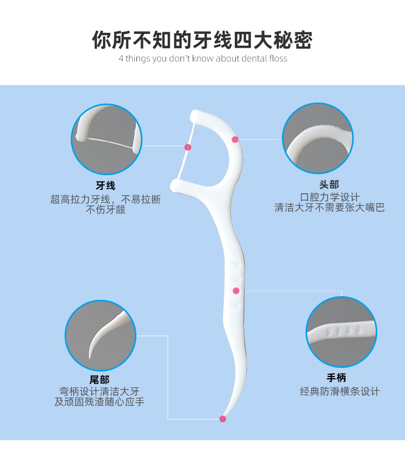 牙签、牙线实物图