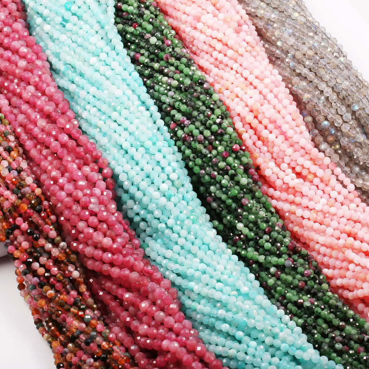【 Small Wholesale 】 Natural stone cut bead Pendants, necklaces, sweater chains, DIY jewelry accessories, cut beads Item Picture