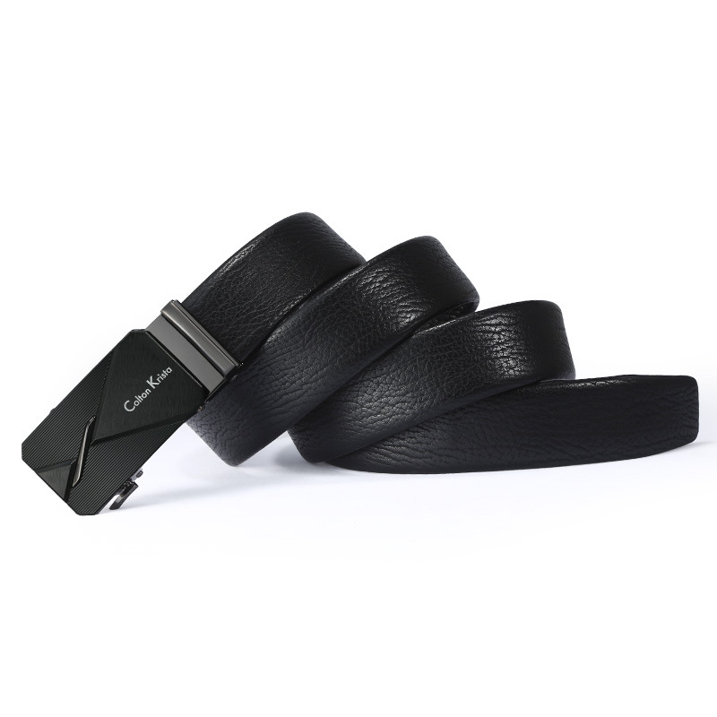 Manufacturers Direct Sales Of High-Grade Men's Leather Belt Business Fashion Cowhide Gift Box Set Belt Wholesale Item Picture