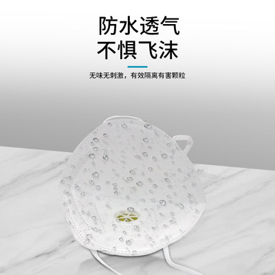 防尘口罩实物图