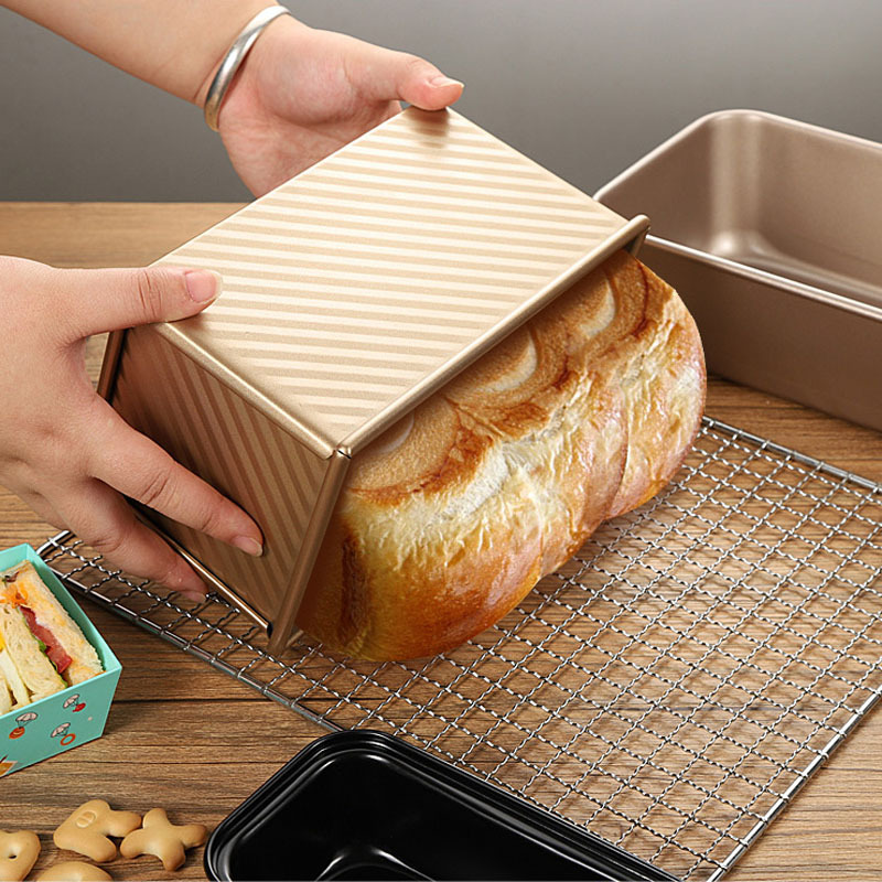 450g波纹吐司盒 吐司面包模蛋糕模吐司模、 不粘压纹吐司面包模