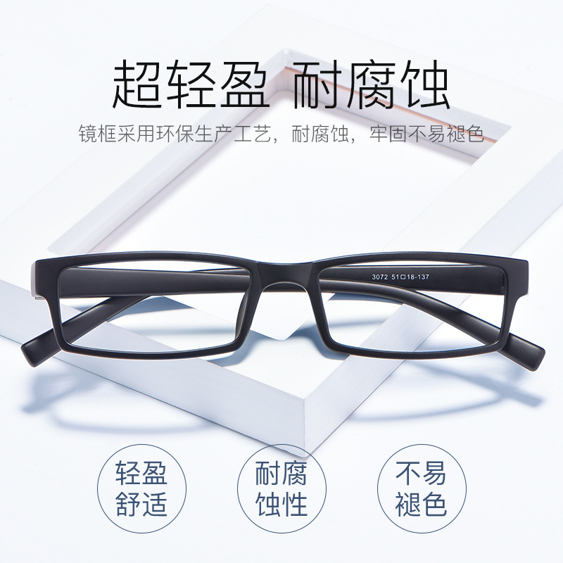 Wholesale of ultra-light TR90 men's small square myopia glasses frame, women's face shaping decorative glasses frame, optical glasses 3072 details Picture