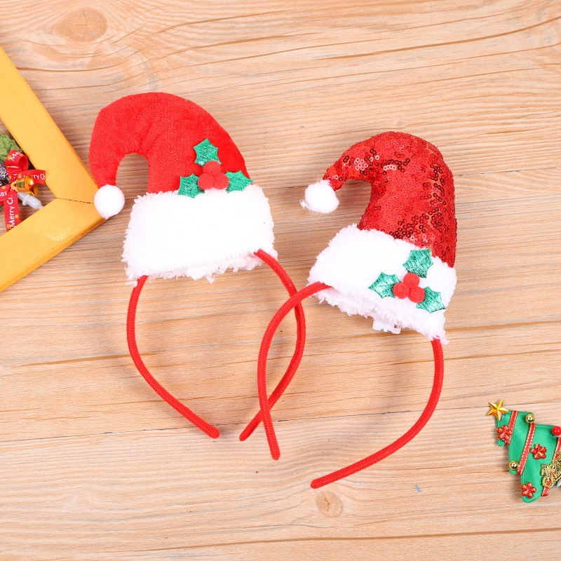 New Luminous Christmas Hat Headband Luminous Bow Tie Christmas Headband Adult Children Gift Christmas Headband Application Scenario