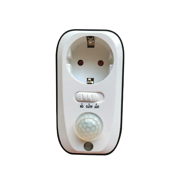 Cross-border e-commerce human body sensor SOCKET infrared sensor switch, German European standard socket PIR SOCKET details Picture