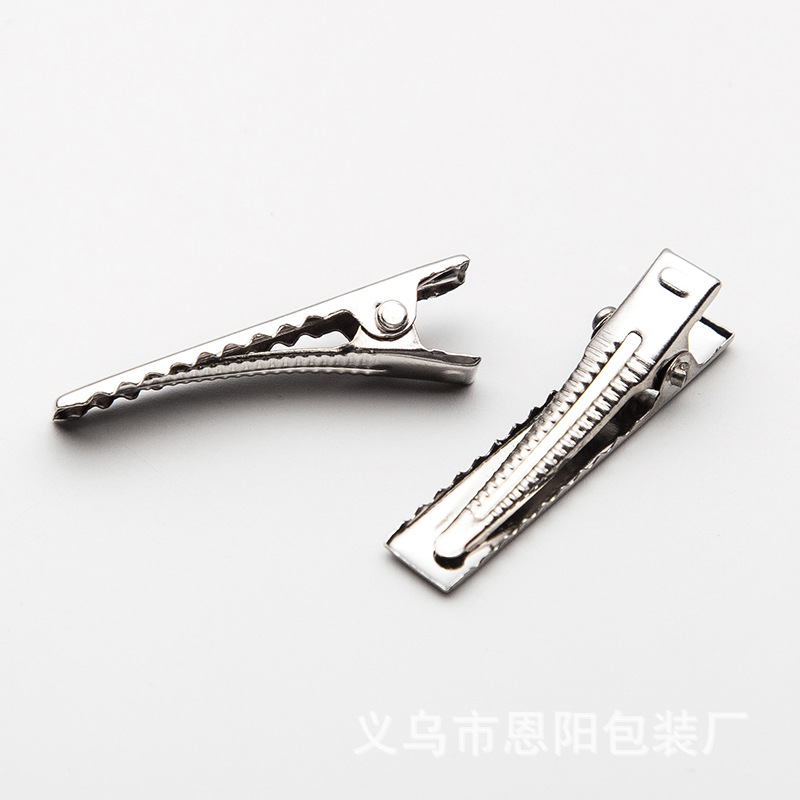 鸭嘴夹发夹diy底夹方形发卡底胚手工材料边夹鳄鱼夹金属发卡配饰详情14