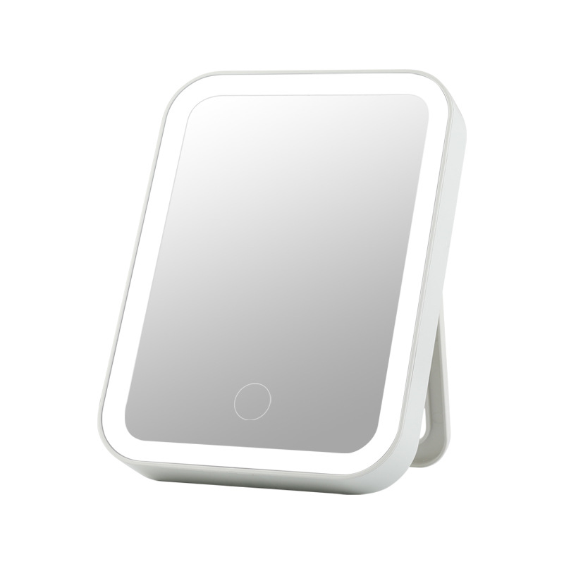 Led Desktop Makeup Mirror Desktop Folding Makeup Mirror With Light Fill Light Desktop Makeup Mirror Student Mirror Item Picture
