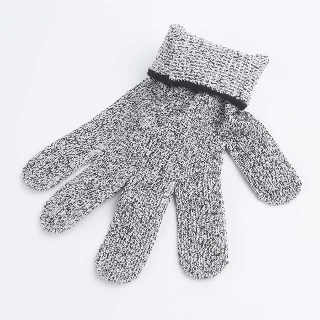 HPPE cut-resistant gloves in stock, Grade 5, suitable for outdoor gardening, puncture-resistant and wear-resistant, kitchen, slaughtering, glass cutting and scratch-resistant Specification image