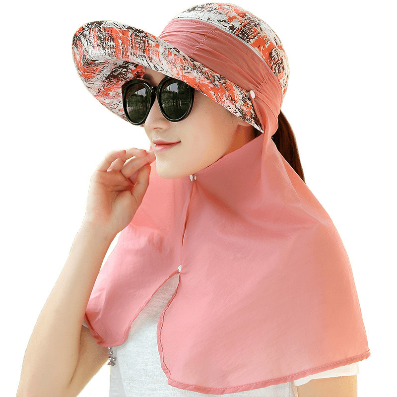 Summer Korean-style trendy outdoor sports sun hats, cycling face protection and UV protection sun hats for women Item Picture