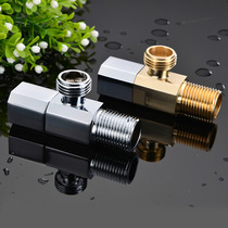 Copper triangle valve eight-figure valve household 4 points toilet water heater cold and hot water inlet switch water stop valve manufacturers wholesale