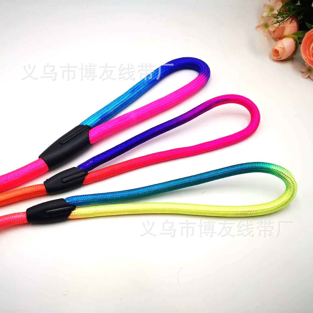 Pet Leash Colorful Nylon Rope Rainbow Rope Gradient Round Rope Luggage Pendant Rope Item Picture
