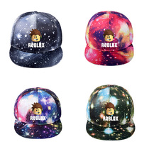roblox hat game perimeter four-color starry sky hat should aid Korean version of baseball cap flat brim cap men's and women's cap