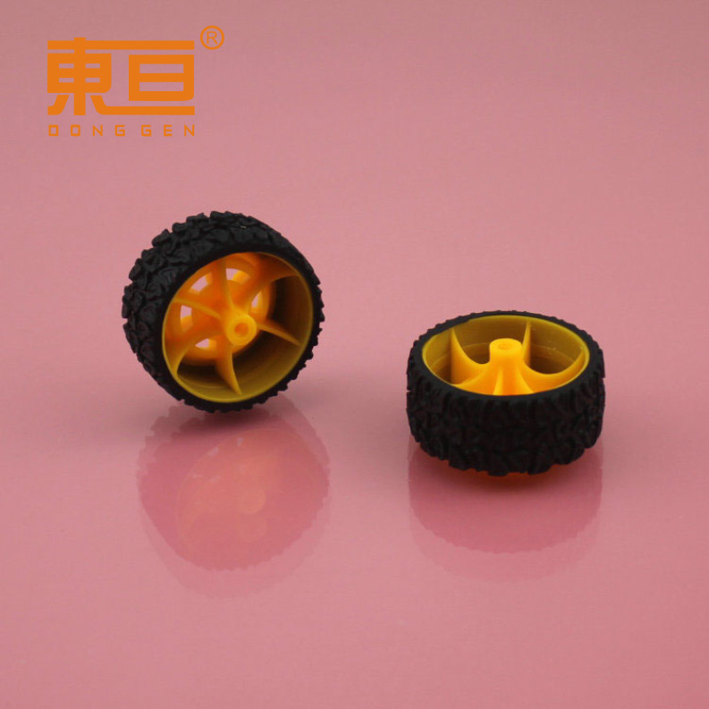 XJ352AH coarse yellow rubber wheel Rubber wheel toy accessories Technology building blocks parts 2000 sets Application Scenario