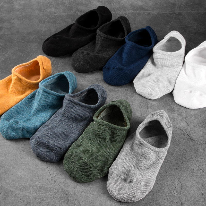 Amazon's new men's boat socks, summer breathable cotton socks, casual adult socks, low top, shallow opening, no heel drop. Manufacturer details Picture