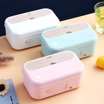 INS304 stainless steel electric lunch box Square 24V thermal insulation heating lunch box working non-stick inner container lunch box