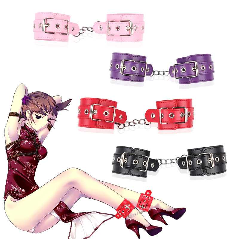 Adult sex toys Entry level shackles Leather binding shackles SM alternative sex toys shackles full figure