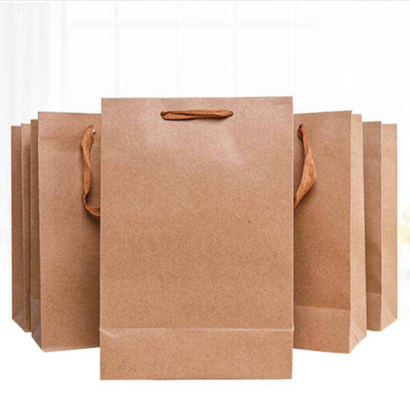 新品礼品袋包装袋 牛皮纸袋礼盒袋商务送礼 生日情人节手提袋图