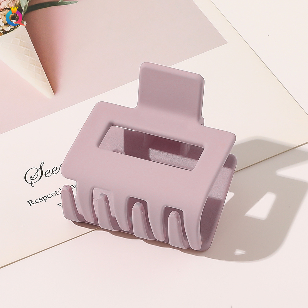 Qiyue Cross-border Amazon matte hair clips, simple large grabbers, cross hair grabbers, updo shark clips wholesale pic 111
