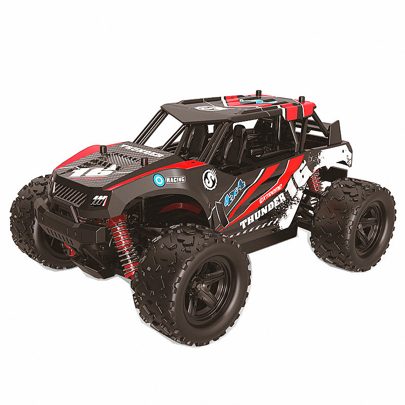 Remote control 1:18 electric four-wheel drive high-speed off-road vehicle 2.4G full-scale large foot climbing car model children's toy Specification image