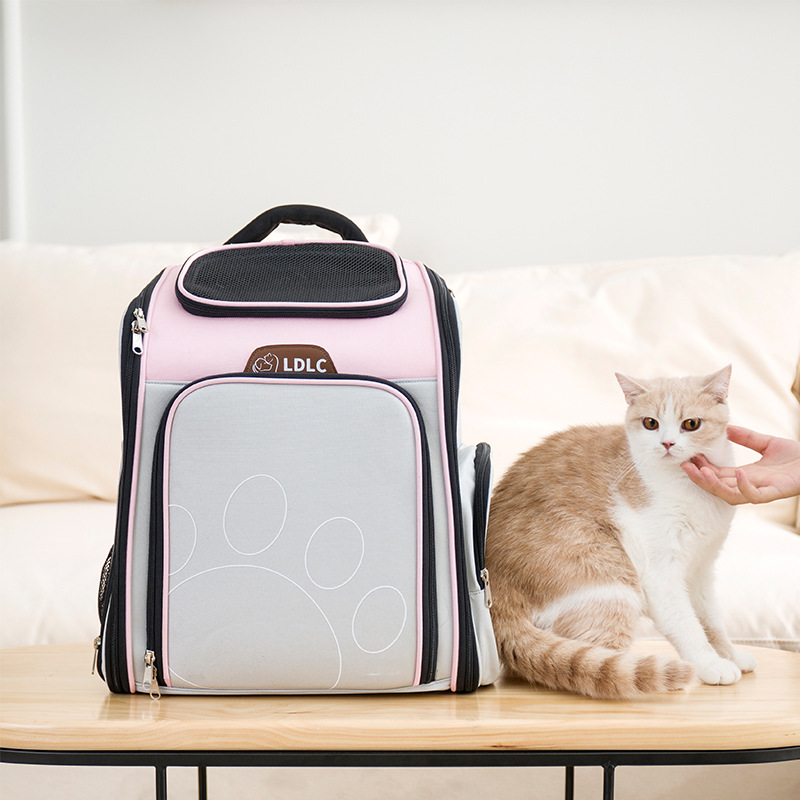 新款猫包外拓展外出宠物背包便携折叠跨境猫包猫咪宠物包详情图3