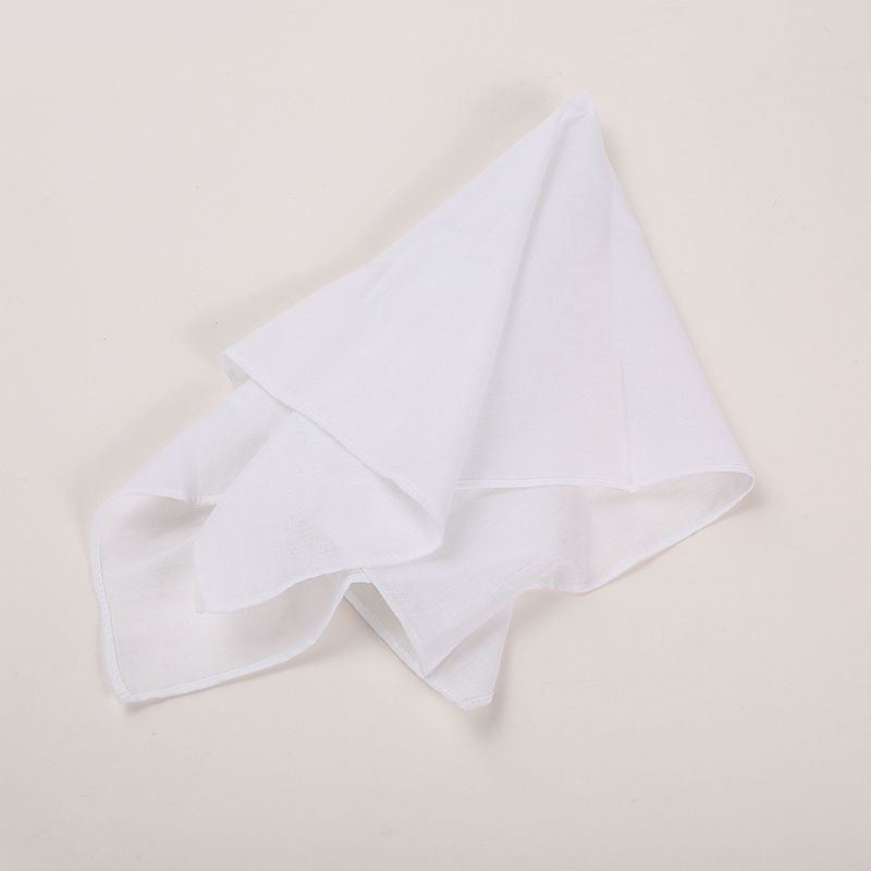 Pure Cotton White Handkerchief 50Cm White Square Scarf Bandana Sweattowel Tie Dye Printing Manual Diy Factory Wholesale Application Scenario